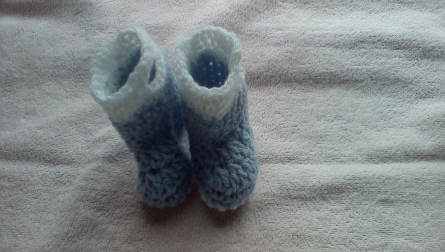 Newborn lavender crocheted rainboots