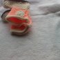 Peach and cream newborn cowboy booties