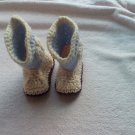 Newborn light blue cowboy booties