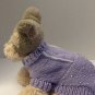 Petite lavender princes dog sweater