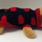 Petite ladybug dog sweater