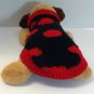 Petite ladybug dog sweater