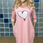 Women's dress with a heart