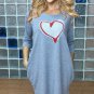 Women's dress with a heart