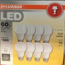 8-Pack SYLVANIA 8.5W(60W Equivalent) a19 Medium Base Soft White Non-Dimmable Led
