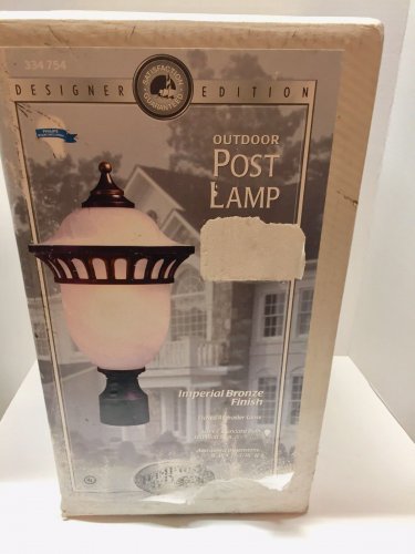 Hampton Bay Post Lamp Bronze Finish