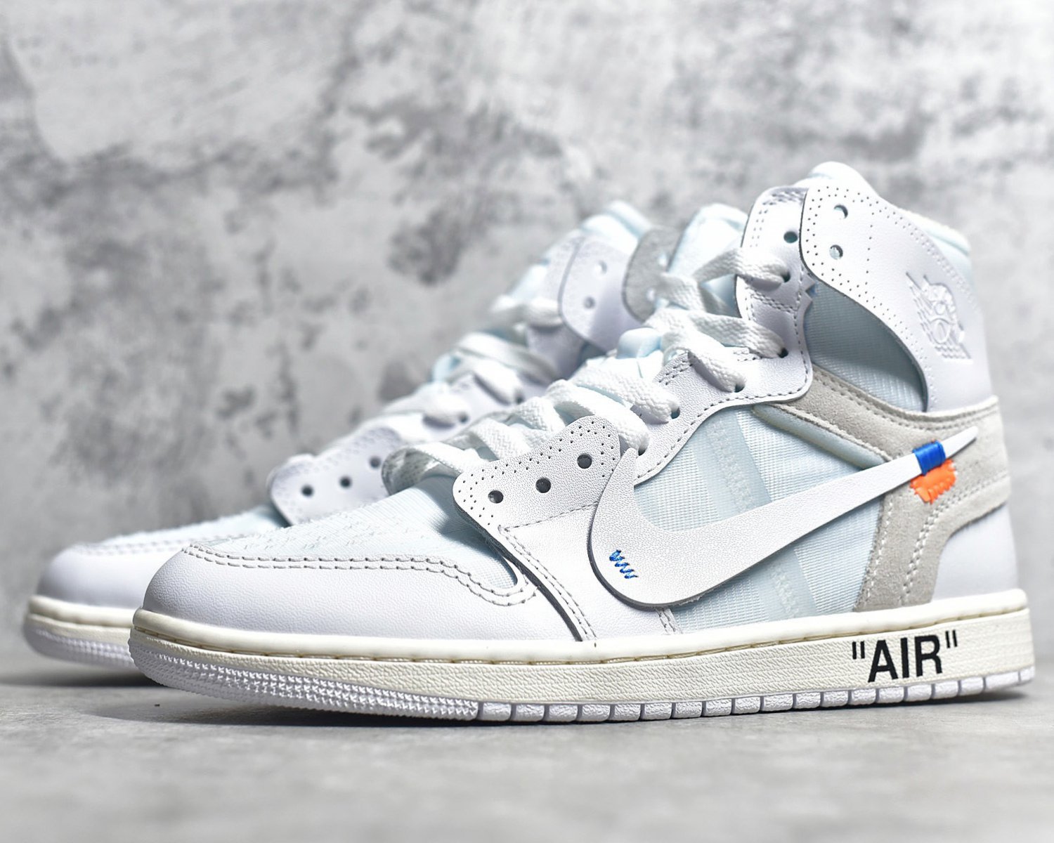 Men's Air Jordan 1 Retro High Off-White White Sneakers