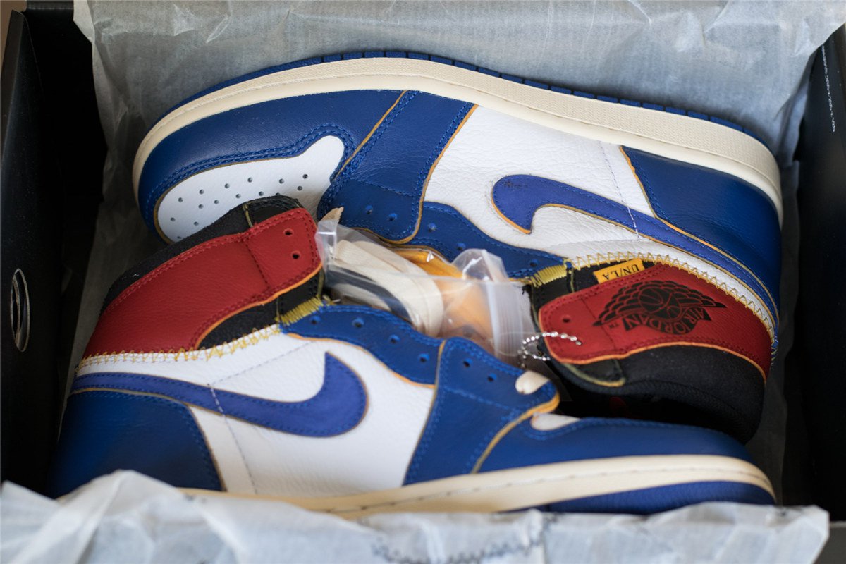 air jordan 1 union la blue toe