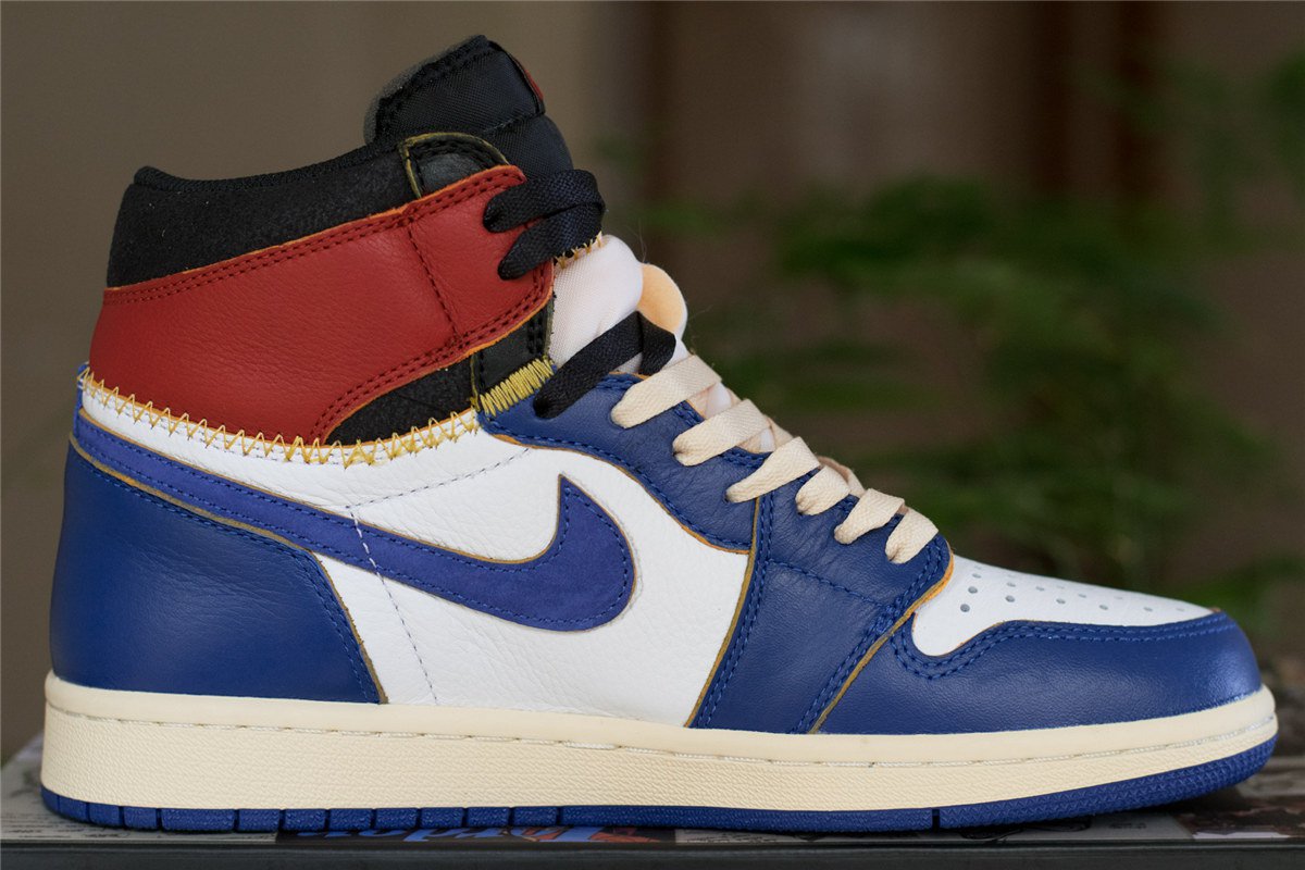 air jordan 1 union la blue toe