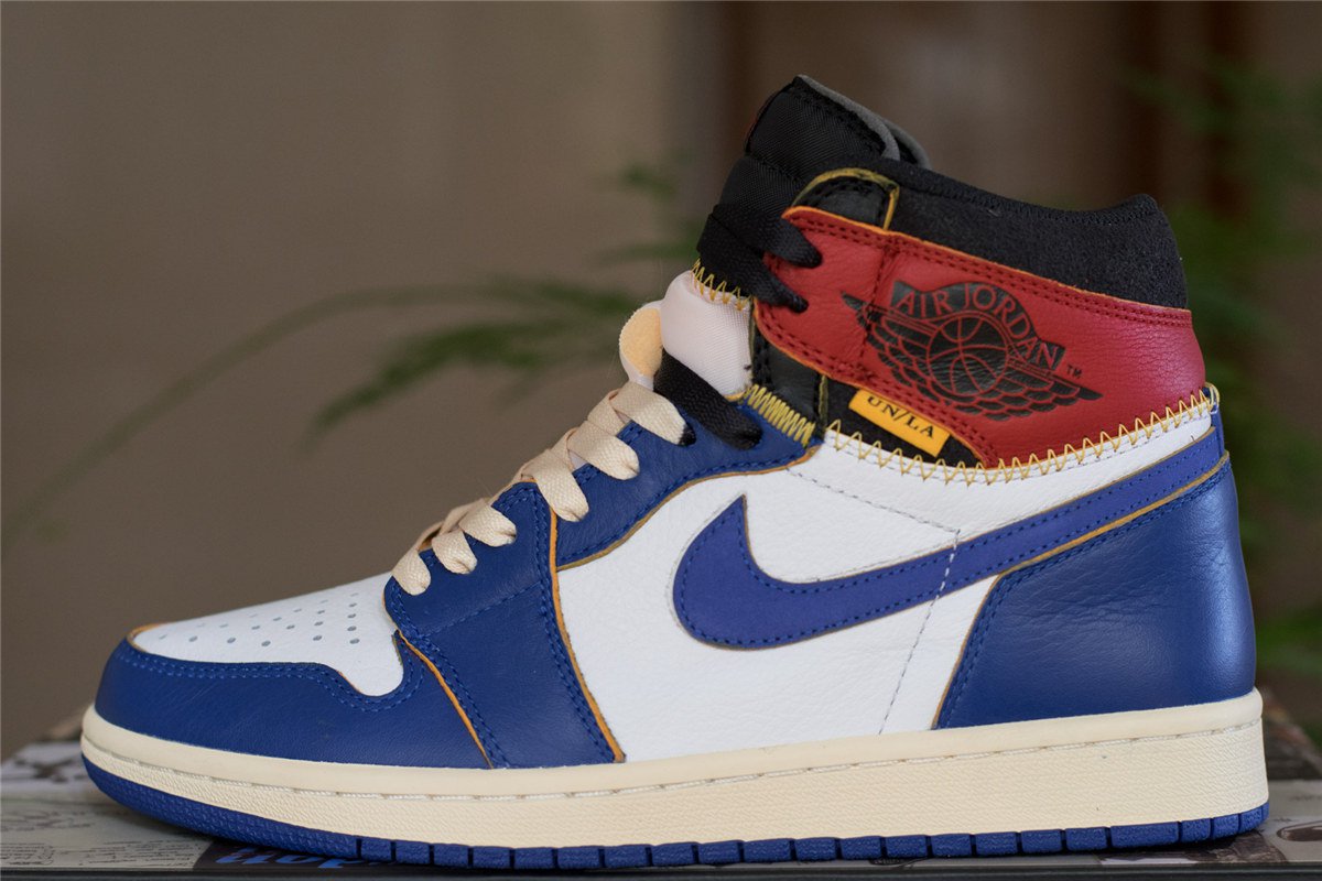 air jordan 1 union la blue toe