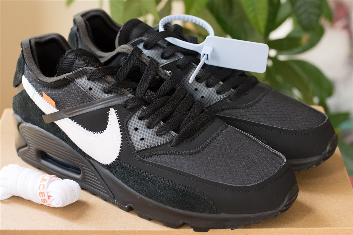 stockx air max 90 off white black