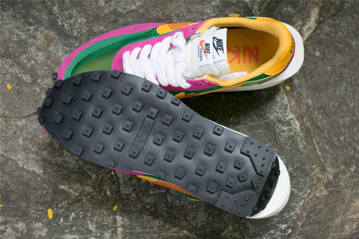 nike ld waffle sacai green purple