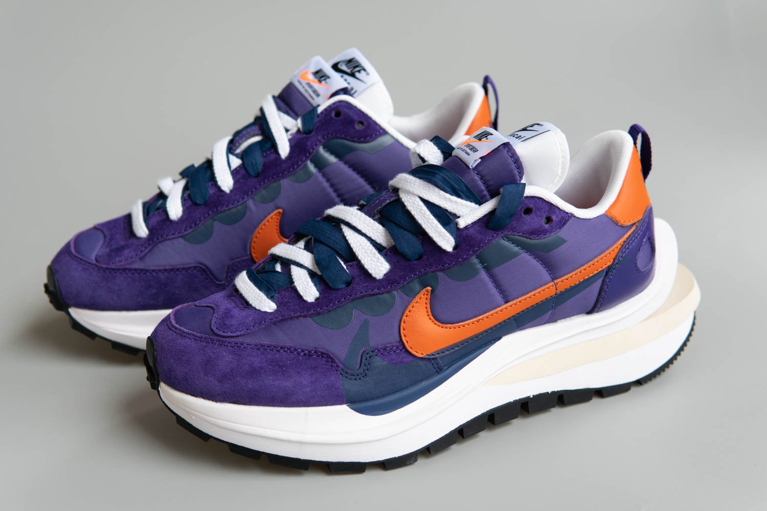 sacai vaporwaffle purple orange