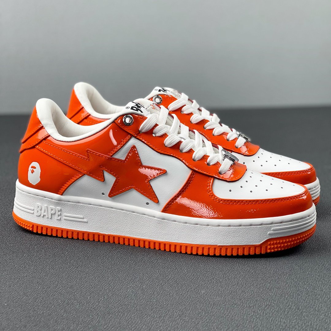 A Bathing Ape Bape Sta Low Orange