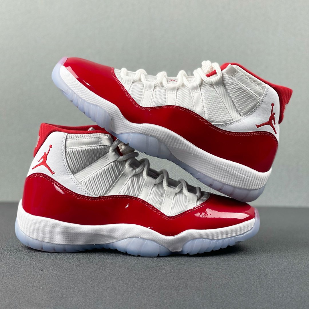 Jordan 11 High Cherry White Red