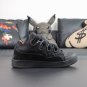 Lanvin Leather Curb Triple Black
