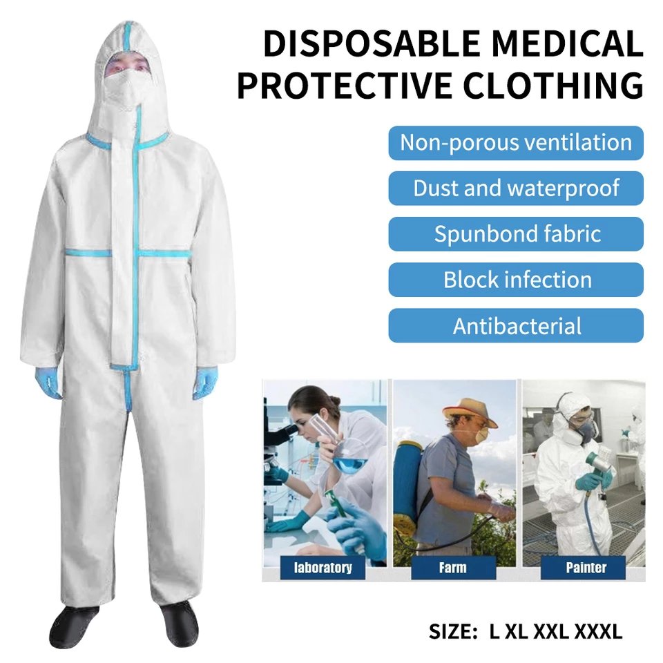 disposable medical protective clothing is made of two layers