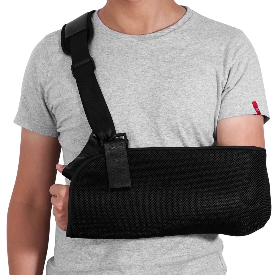 ROSENICE Arm Sling Adjustable Shoulder Immobilizer Wrist Elbow Support Brace for Broken and Fractu