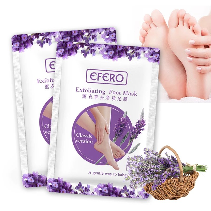 6pc=3pair Exfoliating Foot Mask Pedicure Socks Exfoliation for Feet Mask Remove Dead Skin Heels
