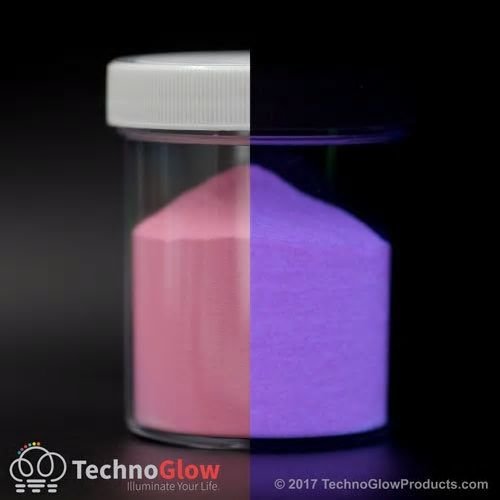 Pink Glow in the Dark Powder