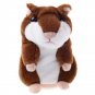 LYGF E00199-2 Creative Toys Talking Hamster Pet Electronic Speak Record Plush Baby Chocol