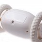 LYGF Creative Digital LCD Display Running Alarm Clock Runaway Moving Wheels White White