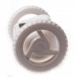 LYGF Creative Digital LCD Display Running Alarm Clock Runaway Moving Wheels White White