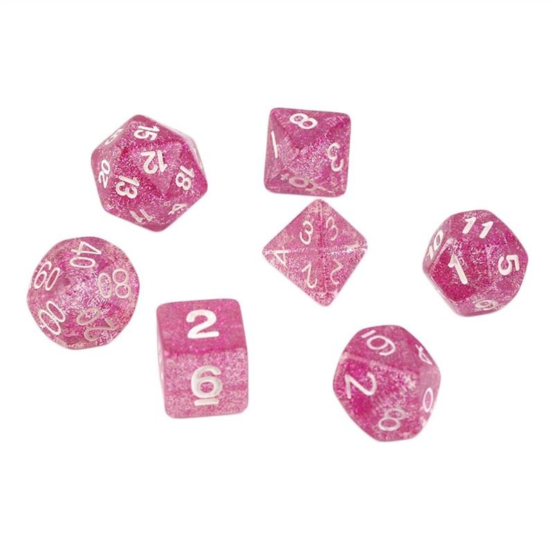 7pcs Set Games Multi Sides Dice D4 D6 D8 D10 D12 D20 Gaming Dices