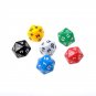 6pcs set D20 Dice Opaque Twenty Sided Dice Multi Color Gaming Resin Polyhedral