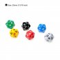 6pcs set D20 Dice Opaque Twenty Sided Dice Multi Color Gaming Resin Polyhedral