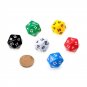 6pcs set D20 Dice Opaque Twenty Sided Dice Multi Color Gaming Resin Polyhedral