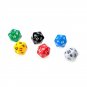 6pcs set D20 Dice Opaque Twenty Sided Dice Multi Color Gaming Resin Polyhedral