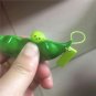 Funny Extrusion Bean Decompression Toys Phone Key Ring Pendant Decoration