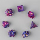 7pcs D4 D6 D8 D10 D12 D20 Multi Sided Game Role Playing Dual Color Dices