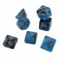 Creative Dual Color Mixed Series 7 Pcs Set Multi-Faceted Acrylic Dice