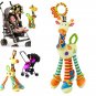 Infant Baby Development Soft Giraffe Animal Handbells Rattles Handle Toys