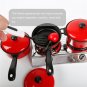 13pcs pack Mini Kitchen Cooking Toys Kitchen Appliance Play Food Toy Set for Kids Red Red