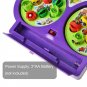 Battery Powered Electronic Rotating Magnetic Fishing Game with Music Kids Toy Gift Four-pl