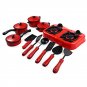 11pcs pack Mini Kitchen Cooking Toys Kitchen Appliance Play Food Toy Set for Kids Red Red