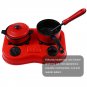 11pcs pack Mini Kitchen Cooking Toys Kitchen Appliance Play Food Toy Set for Kids Red Red
