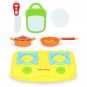 Cooks Kitchen Playset Cutting Food Play Set Fruits &amp; Vegetables Connected with Velcro