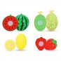 Cooks Kitchen Playset Cutting Food Play Set Fruits Connected with Velcro 14pcs
