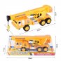 Kids Toy Crane Model Engineering Heavy Crane Truck Vehicle Car Inertia Type Telescopic Yel