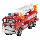Kids Toy Fire Ladder Car Model Inertia Move 360 Degree Manually Rotated Ladder Telescopic