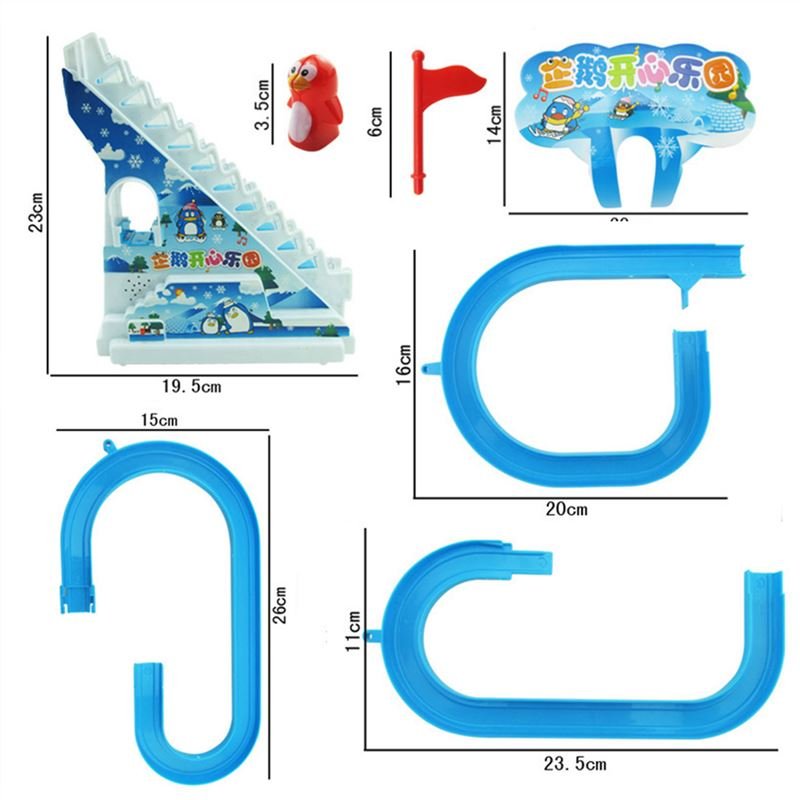 penguin race track set