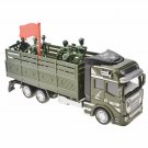 RNC Toy Military Truck Pull Back Alloy Truck Toy 1:48 Transport Truck Carrier Vehicle