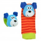 New Baby Soft Handbells Hand Wrist Strap Rattles Animal Socks Baby Toys