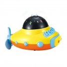 YLB Kids Early Leaning Toy Submarine Pattern Star Projector Remote Control Yellow Colorful