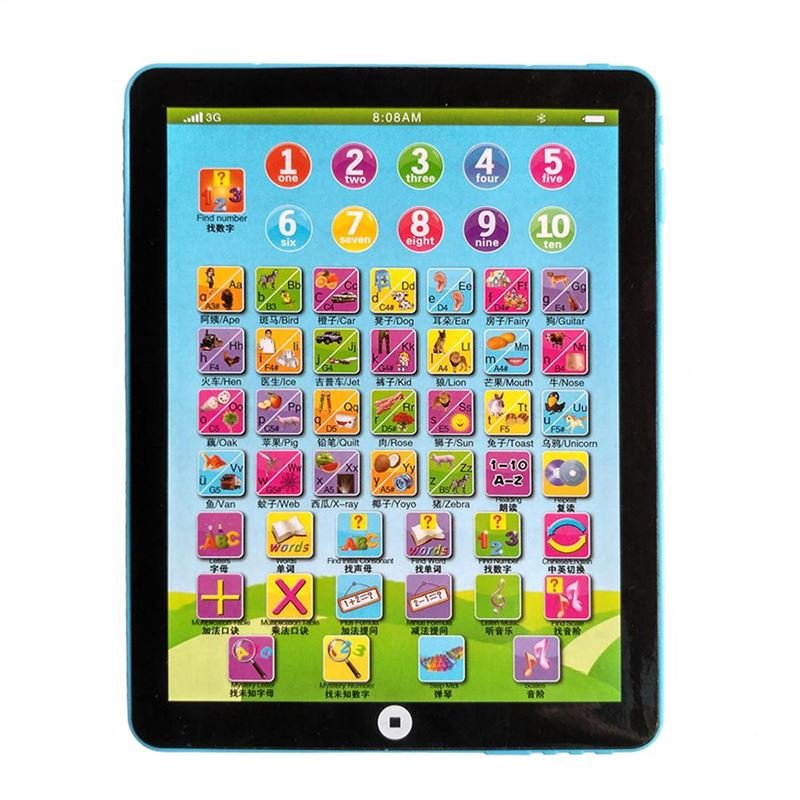 Children Learning English Tablet Portable Kids Computer Child Educational Toy
