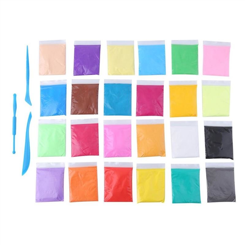 24colors 24pcs Kids Learning Soft Polymer Modelling DIY Polymer Clay Playdough